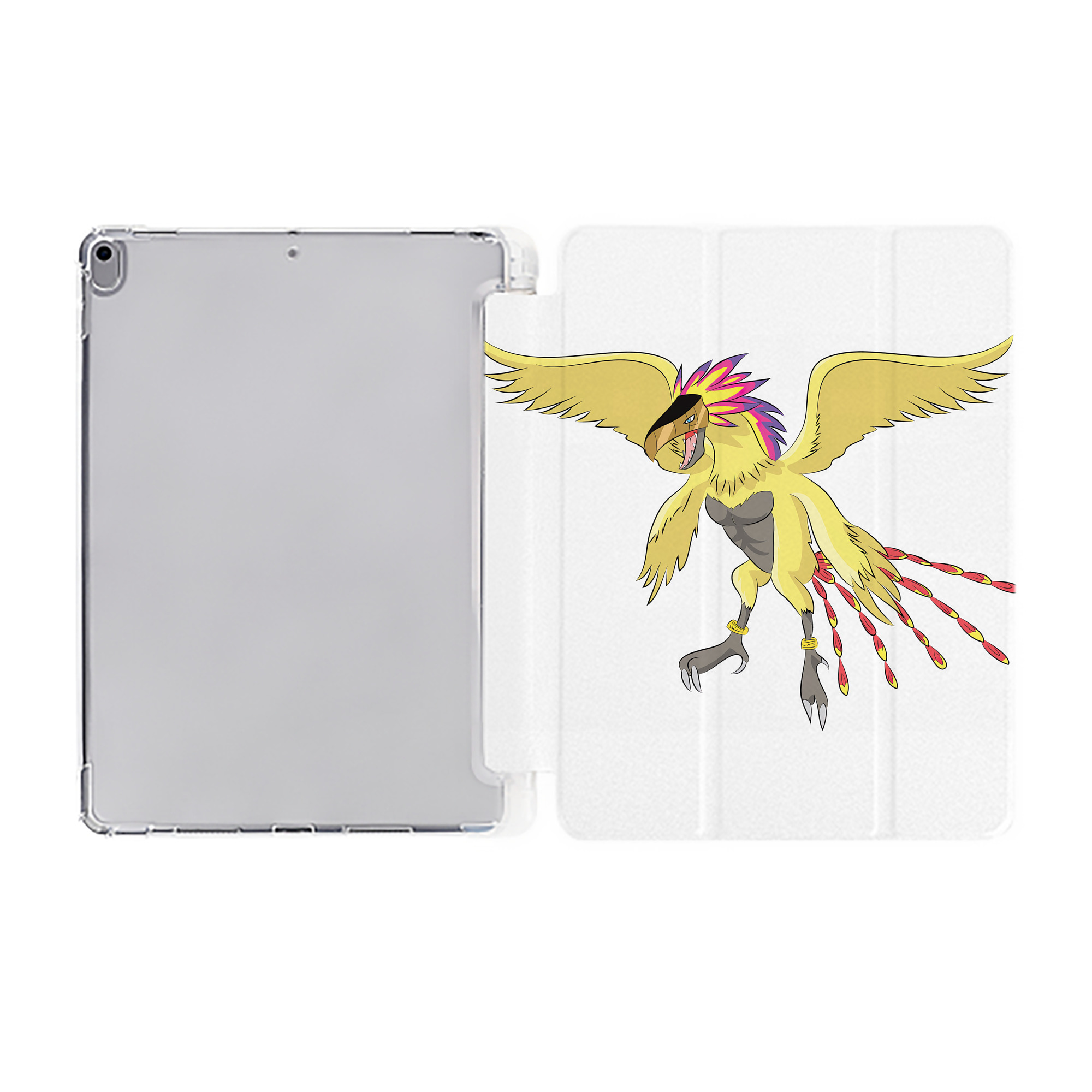（画像用） Digimon デジタルモンスター/デジモン IPad ケース ペン収納付き 三つ折りスタンド PUレザー×シリコン 対応機種9.5/10.5/10.9インチ